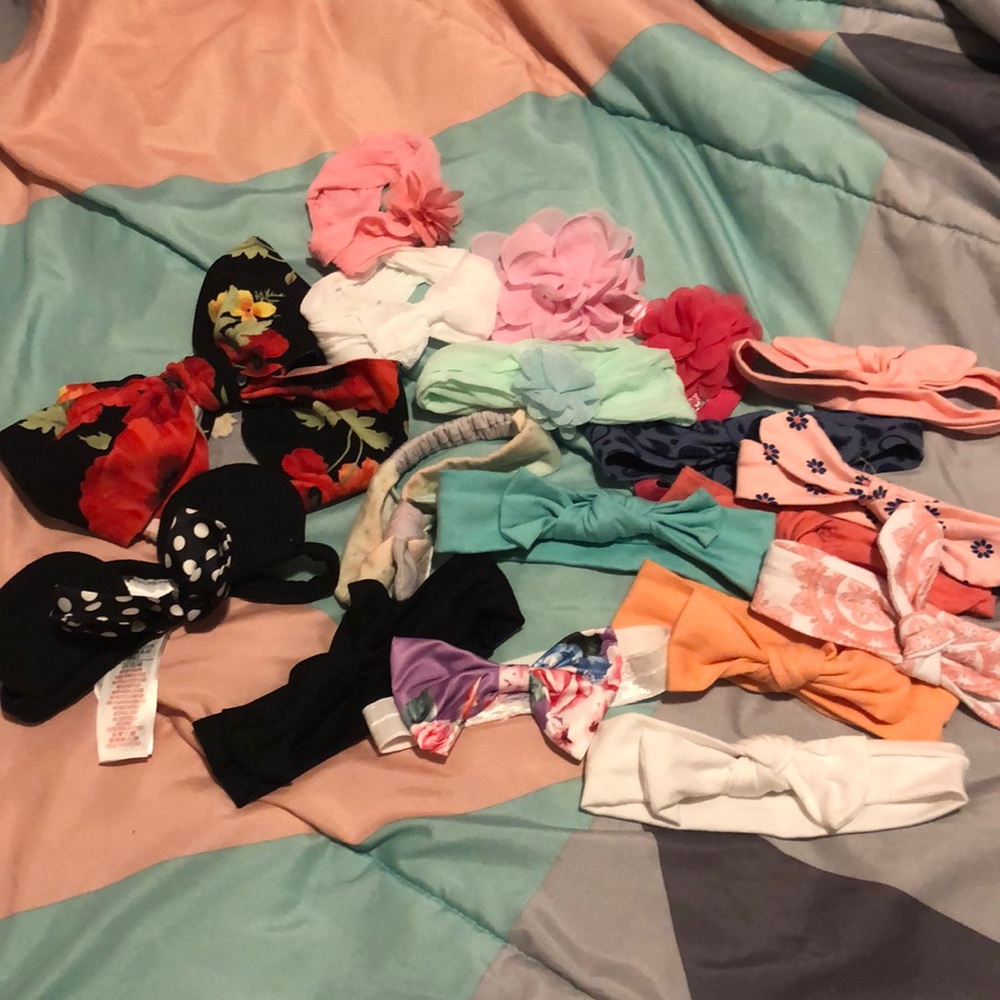 Lot of baby headbands